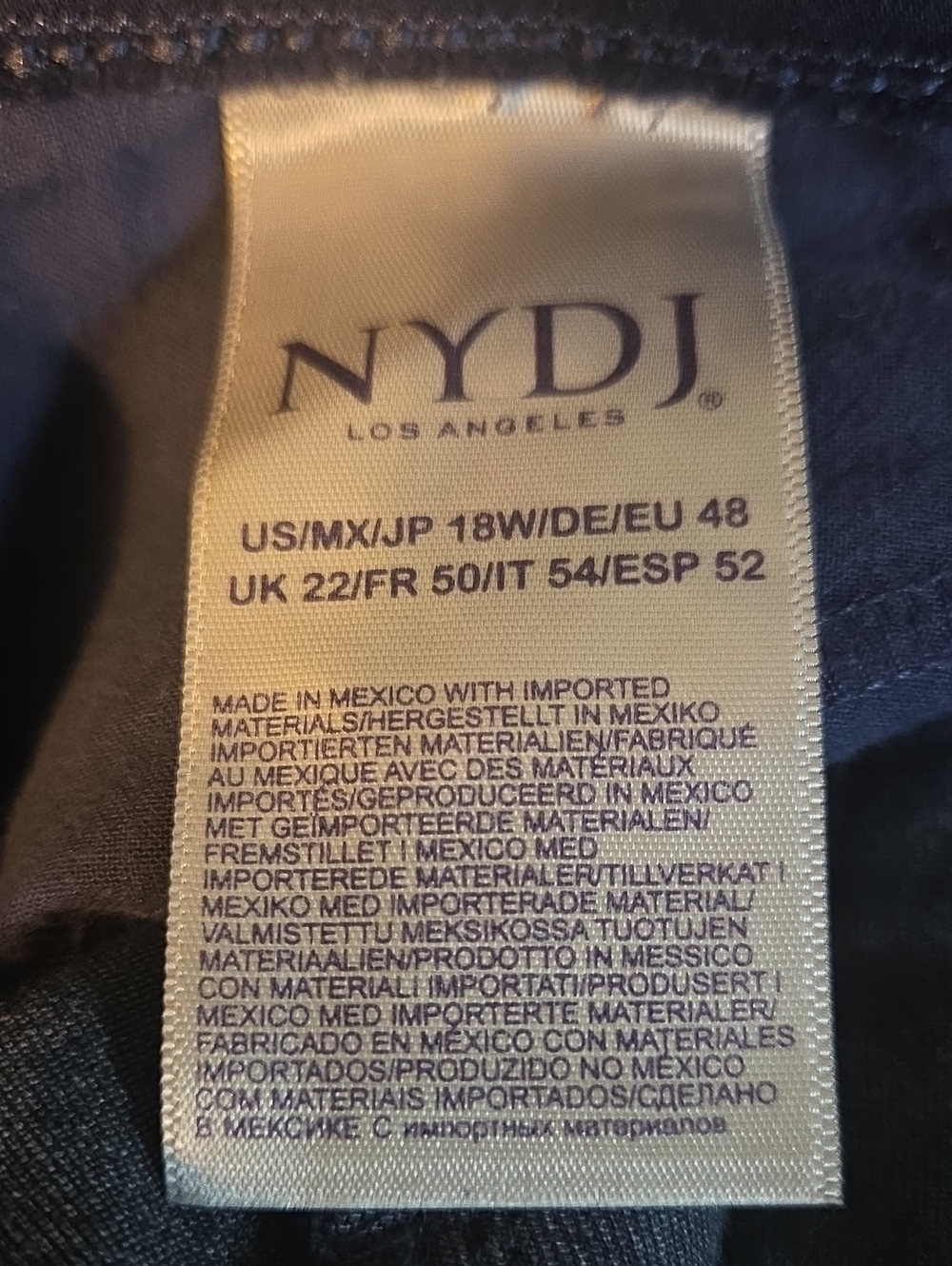 NYDJ Alina Pull On Ankle Jeans Lift & Tuck Technology Size 18W NWT - Picture 13 of 14